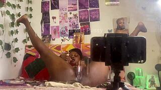 Why is Anita's pussy so wet and ready for fingering?