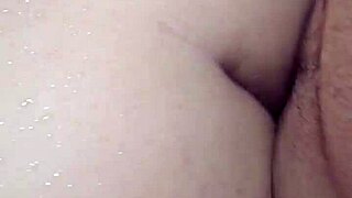 Mature woman surprises in bathroom