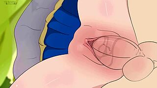 Aqua's Short Skirt Seduction of Kazuma in Hentai Parody