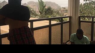 yo, this guy from the balcony, my friend insisted we do her first! 😜