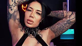 Goth Lacey Jayne craves rough group fuck.