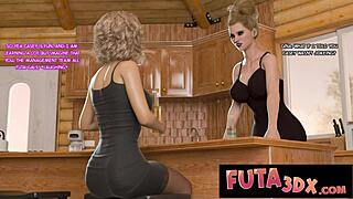 Futa3dx Babysitter Stretched by Huge Monster Futa Cock in Tight Hole