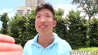 Blindfolded Stud Tricked Into Blowjob By Gay Hunk