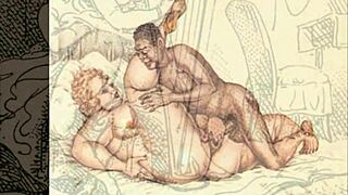 Retro erotic drawings showcase vintage sensual art in detail. Each sketch captures raw desire from a bygone era.