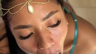 Teen 18+ Gives Delicious Blowjob To Amateur Partner