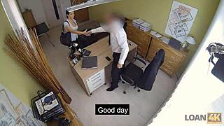 Loan4k agent lets banker penetrate her for a loan