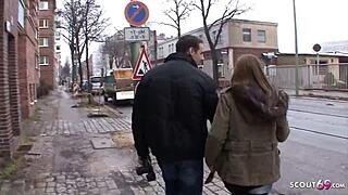 this teen with a huge ass got banged for cash on Berlin streets.