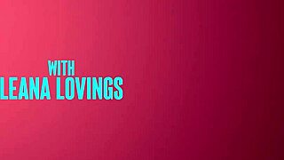 Up Close - Big Ass College Hottie Leana Lovings Delightfully Enjoys Taking Her Mans Hard Cock