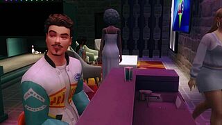 Gangbang At Bowling Alley With Closeup Blowjobs And Cunnilingus