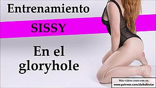 Train as a sissy in the gloryhole