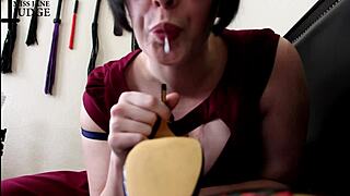 Hey, worship my patent heels with spit now!