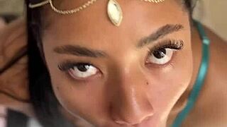 Teen 18+ Gives Delicious Blowjob To Amateur Partner