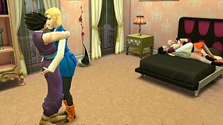 드래곤볼 헨타이에서 Videl과 No.18 남편 교환해서 바람난 밀프처럼 세게 박힘 야동