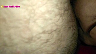 Cheating Wife Gives Rimjob To Hairy Latino