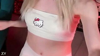 Sweet Eaton Teases in Tight White Leggings