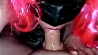 Beautiful Pink Haired Babe Swallows Cum In Mouth