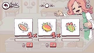 Futanari di funghi futa hentai game ep 4 kinky waitress is putting cum over the pizza