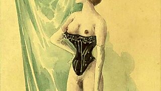 Vintage erotic drawings from classic collections