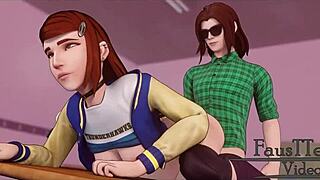 Erica, No Shame Left in Wild 3D Hentai Action!