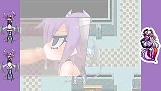 i watch remi in mgq paradox getting her small tits sucked by a monster in this hentai game