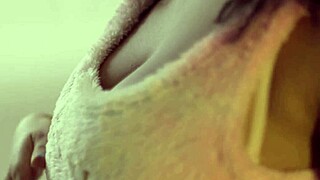 Beautiful brunette pornstar gets anal from huge black monster cock backstage.