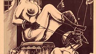 Vintage erotic drawings from classic collections