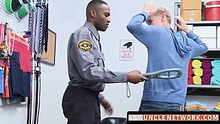 Blonde Jock's Ass Claimed Doggystyle By Bbc Police Officer