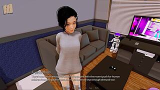 Harem hotel episode 419 features cute girls in sexy outfits.