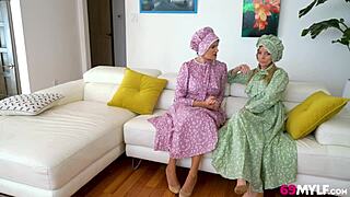 Amish Stepmoms Penny and Pristine Swap Dicks Hard