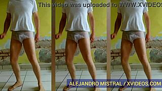 look at alejandro mistral dancing in wet underwear