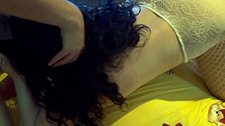 my hotwife bent over for sex with me and another guy