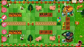 Nutaku Booty Farm Hentai Game - Sexy Redhead Milf Flashes on Ranch