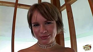 Submissive Blonde Girl Devotedly Kisses Her Master's Feet, Sucks His Cock, and Offers Her Asshole.