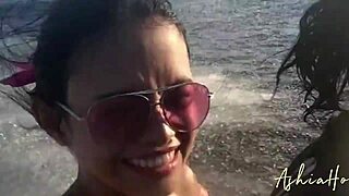 Teen Escapes City On Jet Ski To Fill Tight Pussy With Cum!