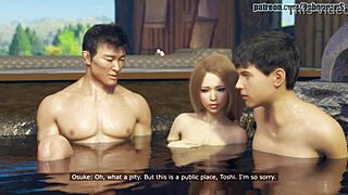 japanese tight pussy cheats at hot spring