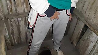 Neighbor Masturbates In Toilet, I Join Lesbian Fun