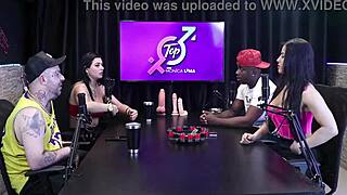 Monica Lima starts her porn career with Jefao and Karen Oliver