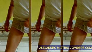 look at alejandro mistral dancing in wet underwear