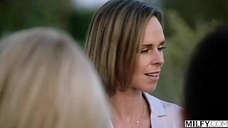 five milfs take on one big black cock with maitland brandi phoenix christy serenity