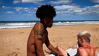 straight guy turns gay on beach