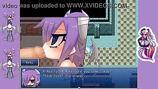 i watch remi in mgq paradox getting her small tits sucked by a monster in this hentai game