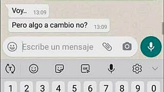 My sister-in-law's whore gives everything on WhatsApp 😏