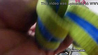 Stealing sluts gagging on officer’s massive cock