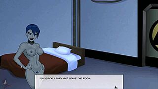 Playing with Miss Martian in DC Comics, licking boobs to orgasm 😍