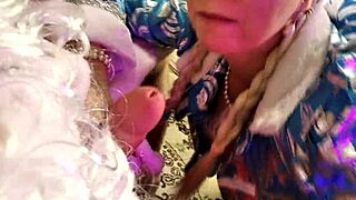 Santa claus roughly fucks snow maiden with big tits 🎅