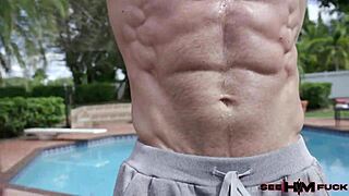 Sweaty men Danny Steele and Kyler Quinn