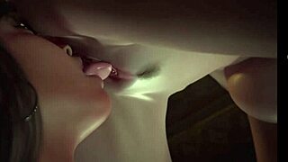 i watch hot ebony milf and blonde teen get anal fucked in this 3d game