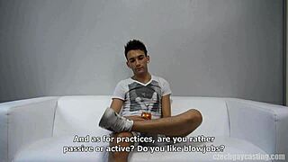 Lukas 7709 In Czech Gay Casting Sucks Cock!