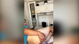 Sugarnadya waxes client's penis and anus smooth