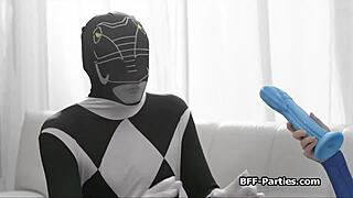 defeated superheroes share dildo and dick... 😜